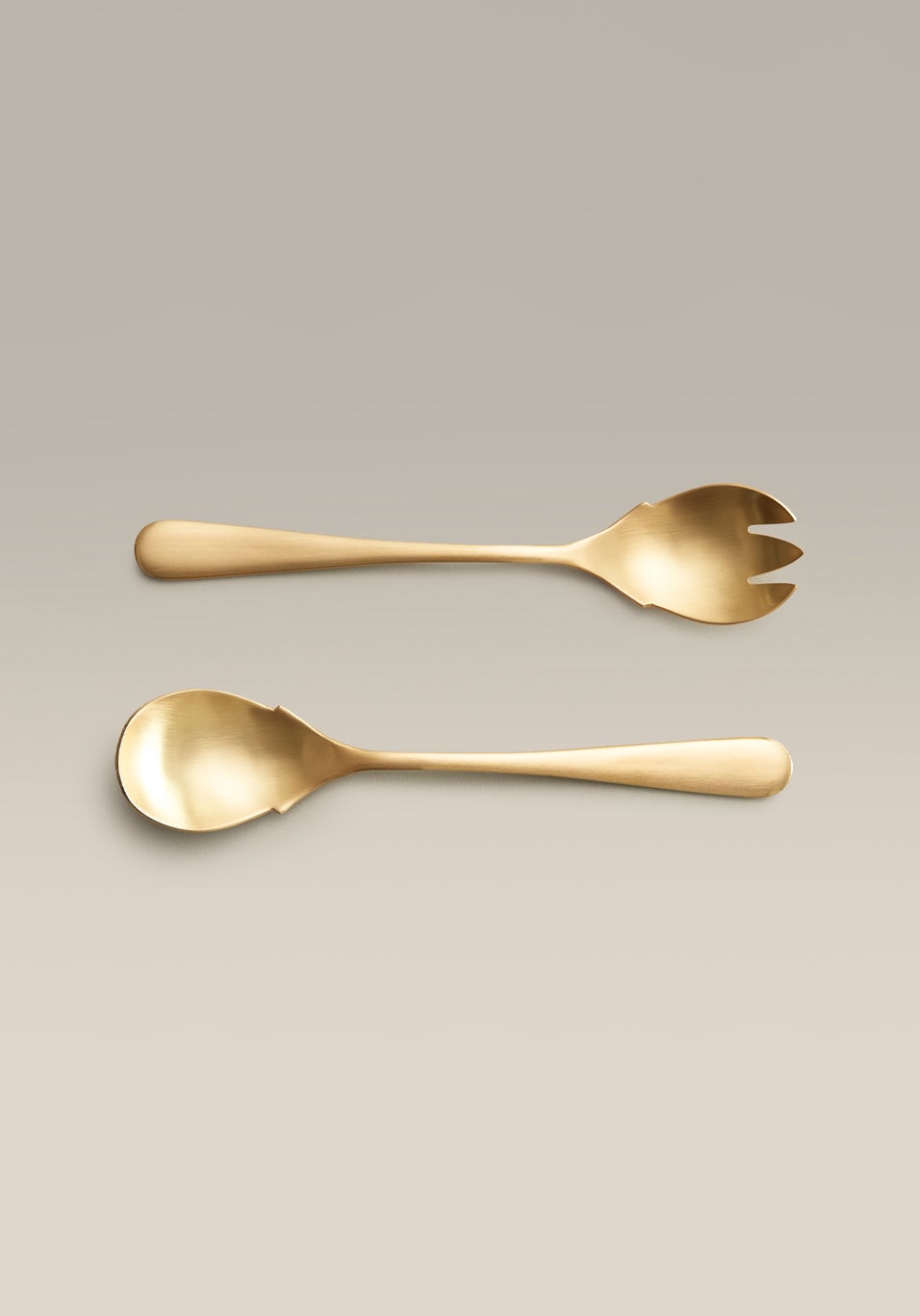 Flatware_Serving_Gold_Set.jpg Classic Serving Fork & Spoon - Image 1