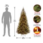 6 ft. Pre-Lit Aspen Spruce Slim Tree with Clear Lights, Plug-In - Image 5