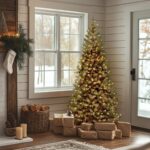6 ft. Pre-Lit Aspen Spruce Slim Tree with Clear Lights, Plug-In - Image 2