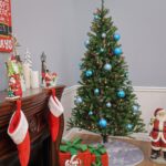 7.5 ft. Pre-Lit Aspen Spruce Slim Tree with Multicolor Lights, Plug-In - Image 4