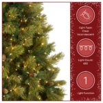 6.5 ft. Pre-Lit Carolina Pine Hinged Tree with Clear Lights - Image 6