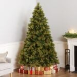 7 ft. Pre-Lit Carolina Pine Hinged Tree with Clear Lights, Plug-In - Image 2