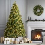 7.5 ft. Pre-Lit Carolina Pine Tree with 750 Clear Lights, Plug-In - Image 2