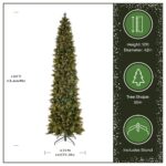12 ft. Pre-Lit Carolina Pine Slim Tree with Clear Lights, Plug-In - Image 3