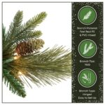12 ft. Pre-Lit Carolina Pine Slim Tree with Clear Lights, Plug-In - Image 6