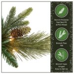 7.5 ft. Pre-Lit Carolina Pine Slim Tree with Clear Lights, Plug-In - Image 7