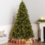 7.5 ft. Pre-Lit Carolina Pine Hinged Tree with 1000 Clear Lights, Plug-In - Image 2