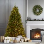 7.5 ft. Pre-Lit Dunhill Fir Tree with Dual Color LED Lights, Plug-In - Image 2