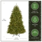 7 ft. Pre-Lit Dunhill Fir Full Tree with Clear Lights - Image 4