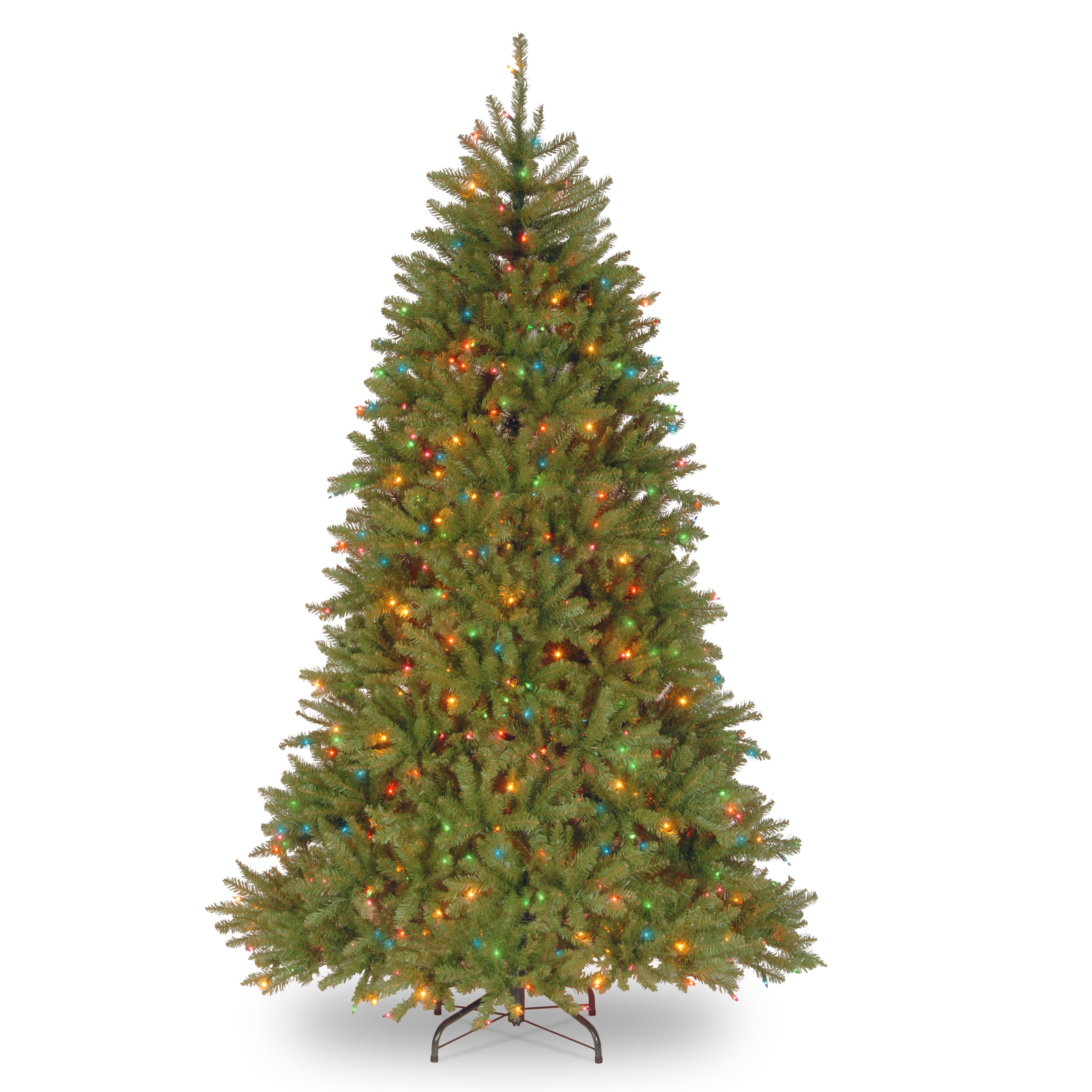 DUH-75RLO.jpg 7.5 ft. Pre-Lit Dunhill Fir Tree with Multicolor Lights, Plug-In - Image 1
