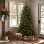 7.5 ft. Pre-Lit Dunhill Fir Tree with Multicolor Lights, Plug-In - Image 2