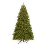 9 ft. Pre-Lit Dunhill Fir Hinged Tree with 1100 Clear Lights