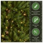 9 ft. Pre-Lit Dunhill Fir Hinged Tree with 900 Clear Lights - Image 7