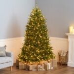 7 ft. Pre-Lit Dunhill Fir Tree with PowerConnect Clear Lights, Plug-In - Image 2