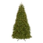 9 ft. Pre-Lit Dunhill Fir Hinged Tree with PowerConnect Clear Lights