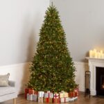 9 ft. Pre-Lit Dunhill Fir Hinged Tree with PowerConnect Clear Lights - Image 2
