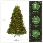 7 ft. Pre-Lit Dunhill Fir Hinged Tree with PowerConnect Dual Color LED Lights - Image 3