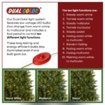 7 ft. Pre-Lit Dunhill Fir Hinged Tree with PowerConnect Dual Color LED Lights - Image 6