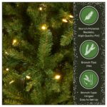 7 ft. Pre-Lit Dunhill Fir Hinged Tree with PowerConnect Dual Color LED Lights - Image 7