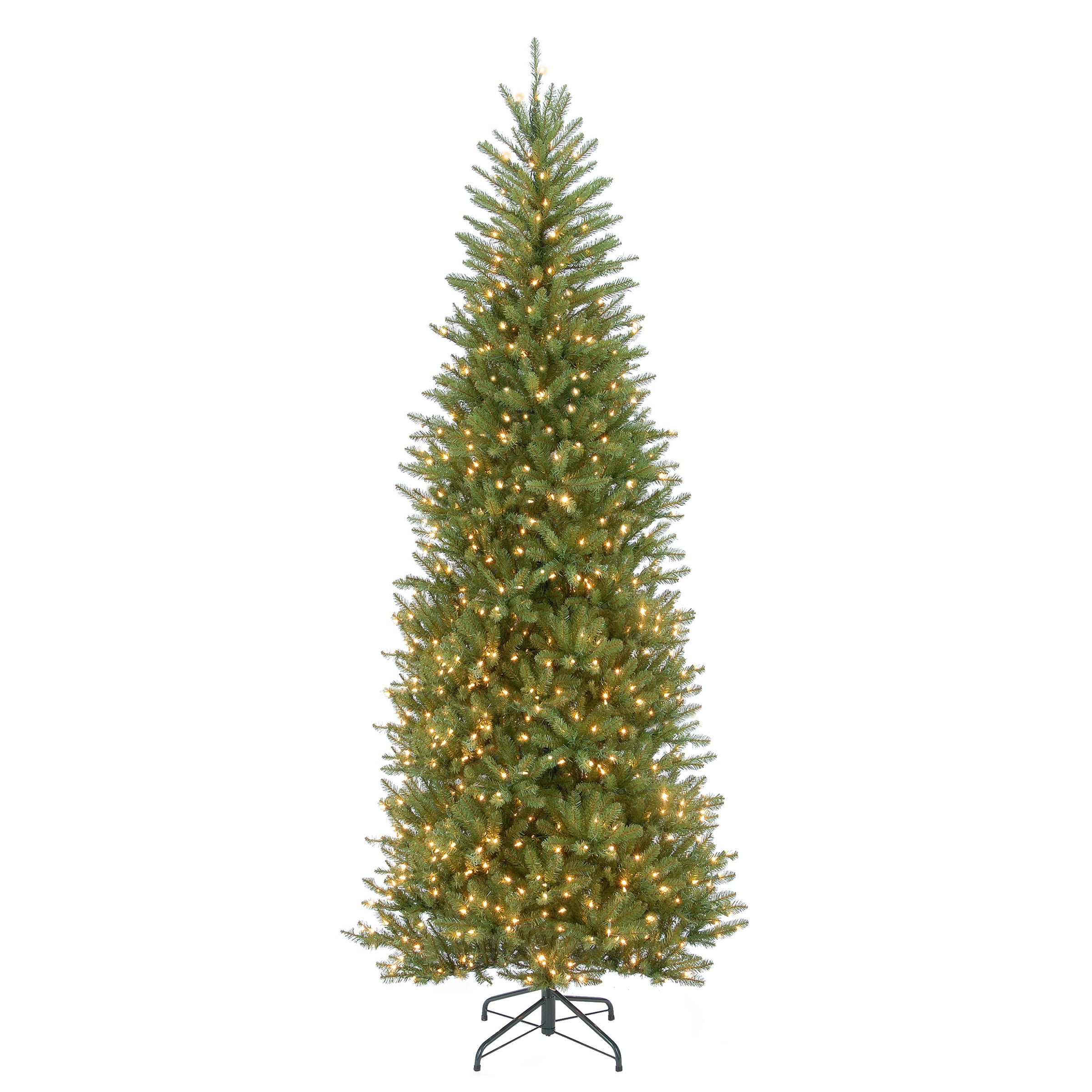 DUSLH1-100LO.jpg 10 ft.Pre-Lit Dunhill Fir Slim Tree with Clear Lights, Plug-In - Image 1