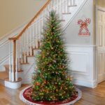 7.5 ft. Pre-Lit Dunhill Fir Slim Tree with Multicolor Lights, Plug-In - Image 2