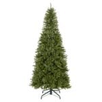 9 ft. Pre-Lit Dunhill Fir Slim Hinged Tree with Clear Lights, Plug-In