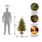 4 ft. Pre-Lit Kensington Fir Tree in a Burlap Sack with Clear Lights, Plug-In - Image 9