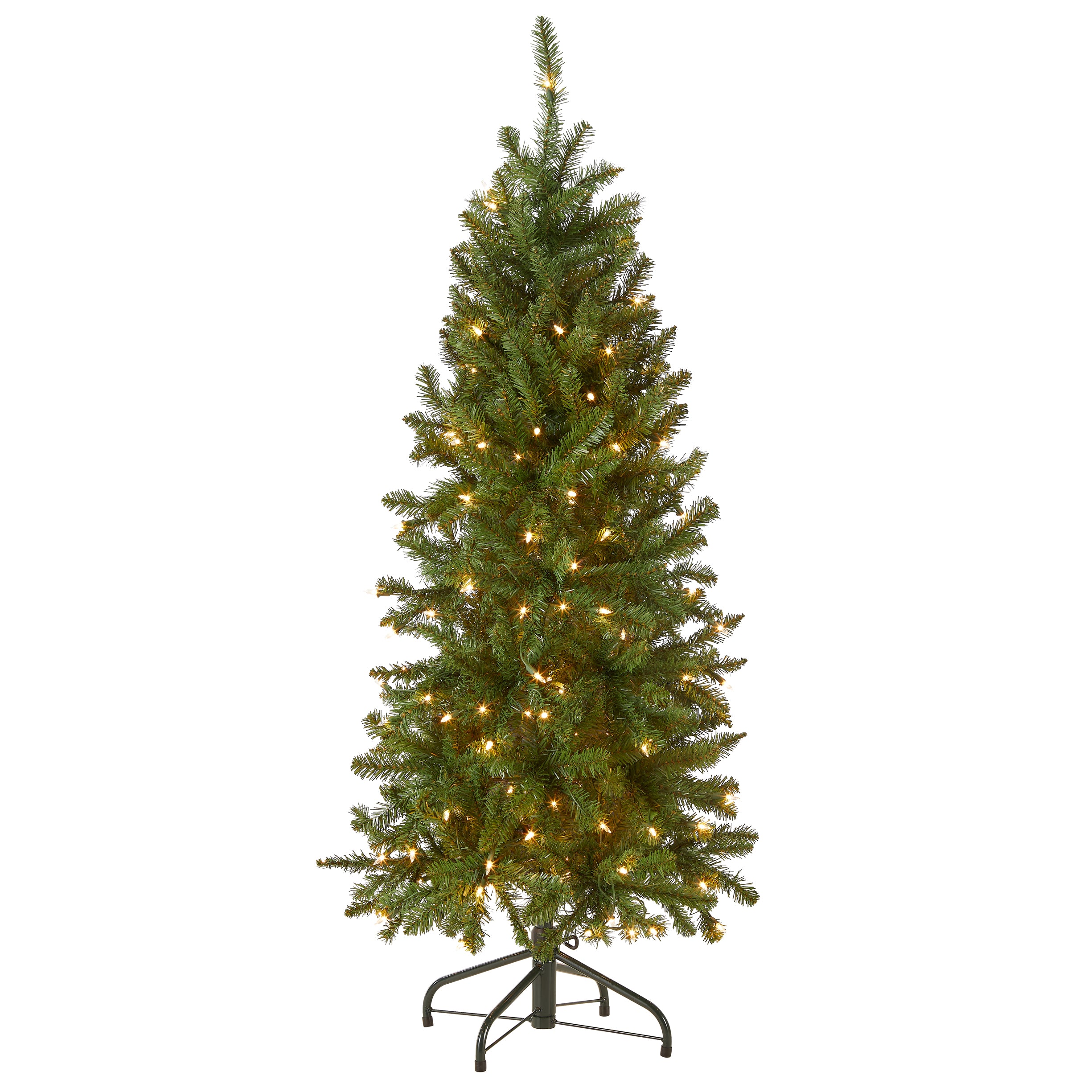 KW7-300-45_Silo.jpg 4.5 ft. Pre-Lit Kingswood Fir Pencil Tree with Clear Lights, Plug-In - Image 1