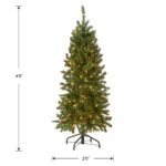 4.5 ft. Pre-Lit Kingswood Fir Pencil Tree with Clear Lights, Plug-In - Image 5