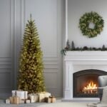 6 ft. Pre-Lit Kingswood Fir Pencil Tree with Clear Lights, Plug-In - Image 2
