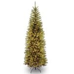 7 ft. Pre-Lit Kingswood Fir Pencil Tree with Clear Lights, Plug-In