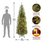 7.5 ft. Pre-Lit Kingswood Fir Pencil Tree with Clear Lights, Plug-In - Image 6