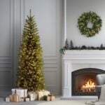 7.5 ft. Pre-Lit Kingswood Fir Pencil Tree with Clear Lights, Plug-In - Image 2