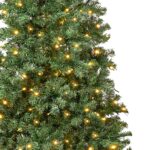 7.5 ft. Pre-Lit Linden Spruce Slim Tree with LED Lights, Plug-In - Image 3