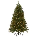 5 ft. Pre-Lit North Valley Spruce Tree with Clear Lights, Plug-In