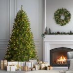 6.5 ft. Pre-Lit North Valley Spruce Full Tree with Clear Lights, Plug-In - Image 2