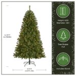 6.5 ft. Pre-Lit North Valley Spruce Full Tree with Clear Lights, Plug-In - Image 3