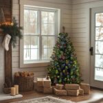 4.5 ft. Pre-Lit North Valley Spruce Tree with Multicolor Lights, Plug-In - Image 2