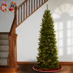 6.5 ft. Pre-Lit North Valley Spruce Pencil Slim Tree with Clear Lights, Plug-In - Image 3