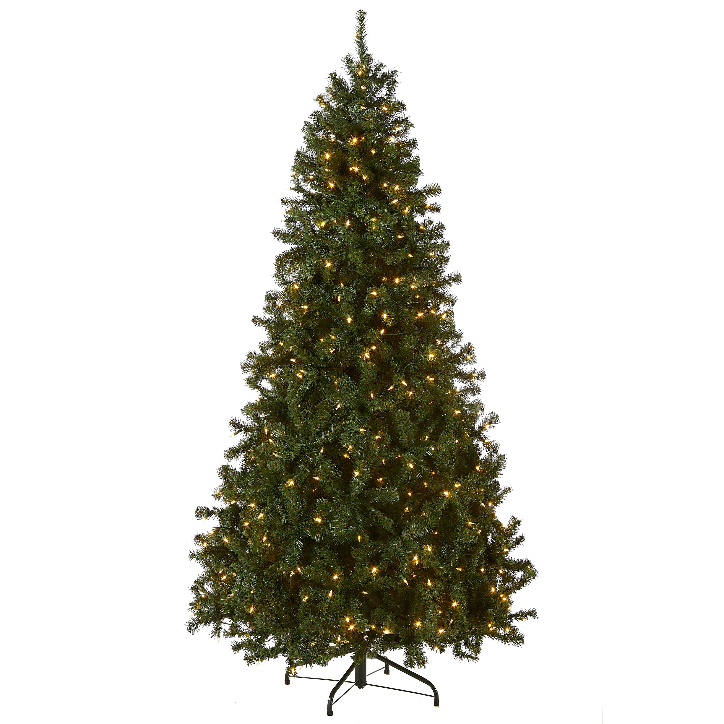 NRV7-D00-75_Silo.jpg 7.5 ft. Pre-Lit North Valley Spruce Tree with PowerConnect Dual Color LED Lights, Plug-In - Image 1