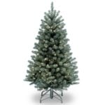 4.5 ft. Pre-Lit North Valley Blue Spruce Tree with Clear Lights, Plug-In