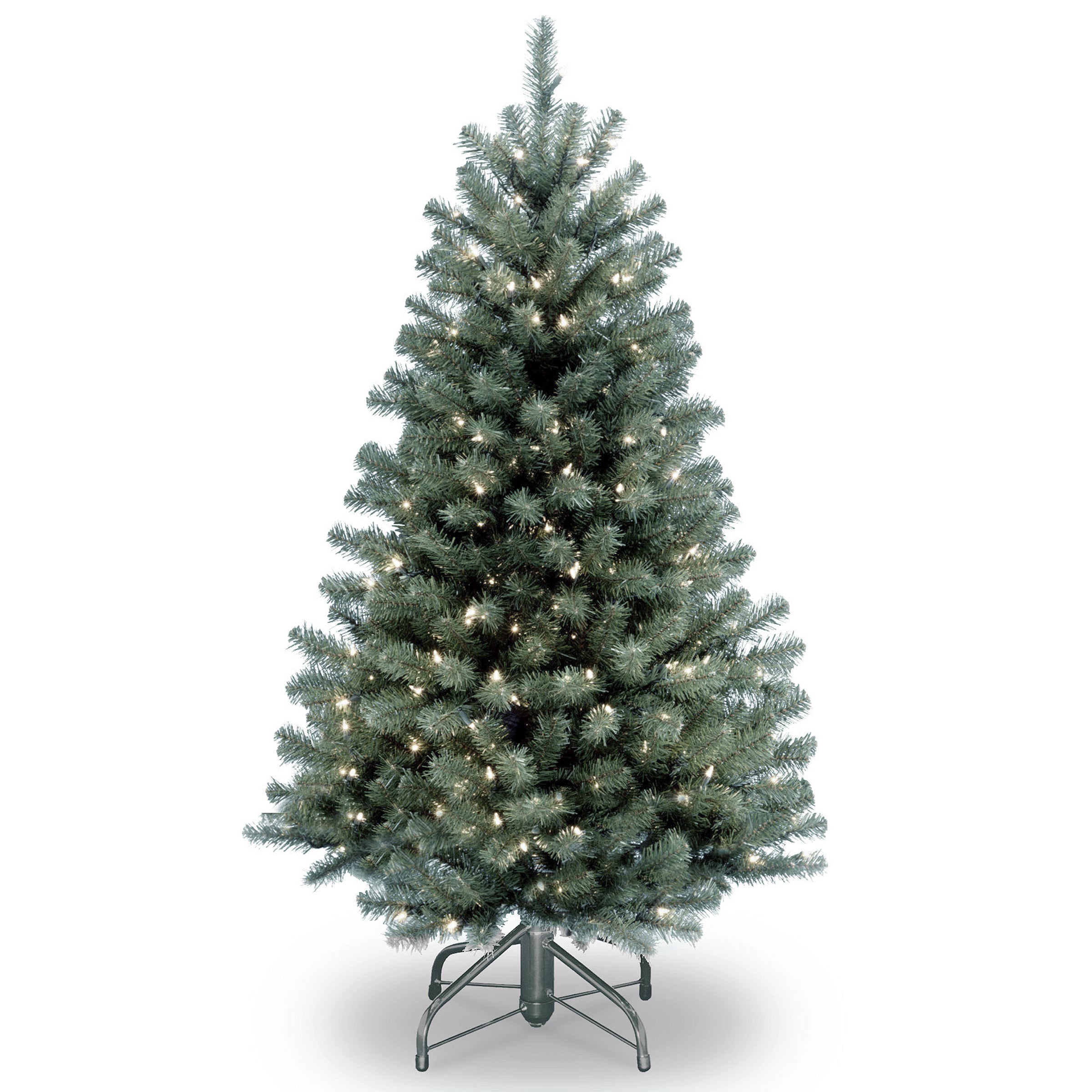 NRVB7-306-45.jpg 4.5 ft. Pre-Lit North Valley Blue Spruce Tree with Clear Lights, Plug-In - Image 1