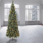 7.5 ft. Pre-Lit Oakley Hills Slim Tree with LED Lights, Plug-In - Image 6