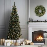 7.5 ft. Pre-Lit Oakley Hills Slim Tree with LED Lights, Plug-In - Image 2