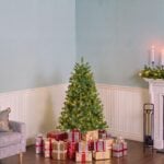 4.5 ft. Pre-Lit Downswept Douglas Fir Hinged Tree with Clear Lights, Plug-In - Image 2