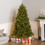 6.5 ft. Pre-Lit Downswept Douglas Fir Tree with Clear Lights - Image 8