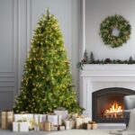 6.5 ft. Pre-Lit Downswept Douglas Fir Tree with Clear Lights - Image 2