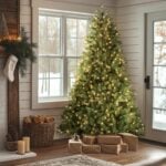 7.5 ft. Pre-Lit Downswept Douglas Fir Full Tree with 750 Clear Lights & 1867 Branch Tips - Image 2