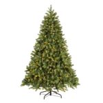 7.5 ft. Pre-Lit Downswept Douglas Fir Hinged Tree with Dual Color LED Lights, Plug-In