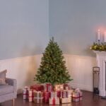4.5 ft. Pre-Lit Downswept Douglas Fir Hinged Tree with Multicolor Lights, Plug-In - Image 2